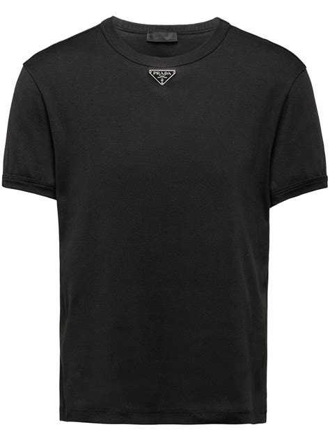 prada t shirt black|prada long sleeve.